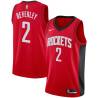 Red Patrick Beverley Twill Basketball Jersey -Rockets #2 Beverley Twill Jerseys, FREE SHIPPING