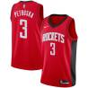 Red Richard Petruska Twill Basketball Jersey -Rockets #3 Petruska Twill Jerseys, FREE SHIPPING