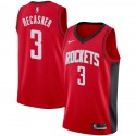 Red Eldridge Recasner Twill Basketball Jersey -Rockets #3 Recasner Twill Jerseys, FREE SHIPPING