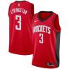 Red Randy Livingston Twill Basketball Jersey -Rockets #3 Livingston Twill Jerseys, FREE SHIPPING