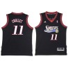 Black Throwback Leroy Chollet Twill Basketball Jersey -76ers #11 Chollet Twill Jerseys, FREE SHIPPING