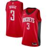 Red Goran Dragic Twill Basketball Jersey -Rockets #3 Dragic Twill Jerseys, FREE SHIPPING