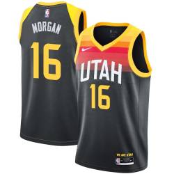 2021-22City Juwan Morgan Jazz #16 Twill Basketball Jersey FREE SHIPPING