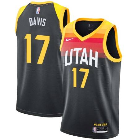 2021-22City Ed Davis Jazz #17 Twill Basketball Jersey FREE SHIPPING