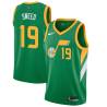 Green_Earned Xavier Sneed Jazz #19 Twill Basketball Jersey FREE SHIPPING