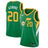 Green_Earned Udoka Azubuike Jazz #20 Twill Basketball Jersey FREE SHIPPING