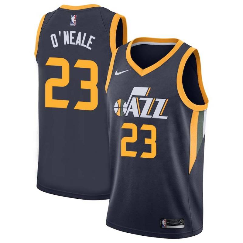 Navy Royce O'Neale Jazz #23 Twill Basketball Jersey FREE SHIPPING