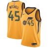 Glod Donovan Mitchell Jazz #45 Twill Basketball Jersey FREE SHIPPING