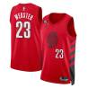 Red Martell Webster Twill Basketball Jersey -Trail Blazers #23 Webster Twill Jerseys, FREE SHIPPING