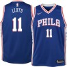 Blue Earl Lloyd Twill Basketball Jersey -76ers #11 Lloyd Twill Jerseys, FREE SHIPPING