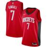 Red Toby Kimball Twill Basketball Jersey -Rockets #7 Kimball Twill Jerseys, FREE SHIPPING