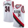 White Cliff Alexander Twill Basketball Jersey -Trail Blazers #34 Alexander Twill Jerseys, FREE SHIPPING