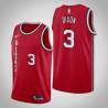 Red Classic Juan Dixon Twill Basketball Jersey -Trail Blazers #3 Dixon Twill Jerseys, FREE SHIPPING