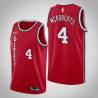 Red Classic Josh McRoberts Twill Basketball Jersey -Trail Blazers #4 McRoberts Twill Jerseys, FREE SHIPPING