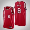 Red Classic Patty Mills Twill Basketball Jersey -Trail Blazers #8 Mills Twill Jerseys, FREE SHIPPING