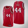 Red Classic Channing Frye Twill Basketball Jersey -Trail Blazers #44 Frye Twill Jerseys, FREE SHIPPING