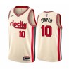 2019-20City Phil Lumpkin Twill Basketball Jersey -Trail Blazers #10 Lumpkin Twill Jerseys, FREE SHIPPING