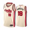 2019-20City Aleksandar Djordjevic Twill Basketball Jersey -Trail Blazers #19 Djordjevic Twill Jerseys, FREE SHIPPING