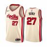 2019-20City Travis Diener Twill Basketball Jersey -Trail Blazers #27 Diener Twill Jerseys, FREE SHIPPING