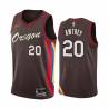 2020-21City Dennis Awtrey Twill Basketball Jersey -Trail Blazers #20 Awtrey Twill Jerseys, FREE SHIPPING