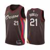 2020-21City Erick Barkley Twill Basketball Jersey -Trail Blazers #21 Barkley Twill Jerseys, FREE SHIPPING