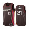 2020-21City Marcus Camby Twill Basketball Jersey -Trail Blazers #21 Camby Twill Jerseys, FREE SHIPPING