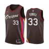 2020-21City Ira Terrell Twill Basketball Jersey -Trail Blazers #33 Terrell Twill Jerseys, FREE SHIPPING