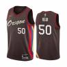 2020-21City Robert Reid Twill Basketball Jersey -Trail Blazers #50 Reid Twill Jerseys, FREE SHIPPING