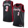 2021-22City Jeremy Richardson Twill Basketball Jersey -Trail Blazers #3 Richardson Twill Jerseys, FREE SHIPPING