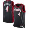 2021-22City Josh McRoberts Twill Basketball Jersey -Trail Blazers #4 McRoberts Twill Jerseys, FREE SHIPPING