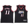 Black Throwback Swede Halbrook Twill Basketball Jersey -76ers #11 Halbrook Twill Jerseys, FREE SHIPPING