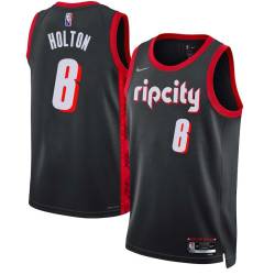 2021-22City Mike Holton Twill Basketball Jersey -Trail Blazers #6 Holton Twill Jerseys, FREE SHIPPING