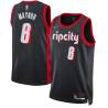 2021-22City Eric Maynor Twill Basketball Jersey -Trail Blazers #6 Maynor Twill Jerseys, FREE SHIPPING