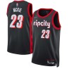 2021-22City Aaron McKie Twill Basketball Jersey -Trail Blazers #23 McKie Twill Jerseys, FREE SHIPPING