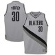 Gray_Earned Terry Porter Twill Basketball Jersey -Trail Blazers #30 Porter Twill Jerseys, FREE SHIPPING