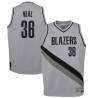 Gray_Earned Lloyd Neal Twill Basketball Jersey -Trail Blazers #36 Neal Twill Jerseys, FREE SHIPPING