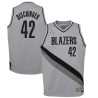 Gray_Earned Terry Dischinger Twill Basketball Jersey -Trail Blazers #42 Dischinger Twill Jerseys, FREE SHIPPING