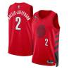 Red Rondae Hollis-Jefferson Trail Blazers #2 Twill Basketball Jersey FREE SHIPPING