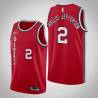 Red Classic Rondae Hollis-Jefferson Trail Blazers #2 Twill Basketball Jersey FREE SHIPPING