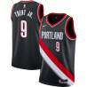 Black Gary Trent Jr. Trail Blazers #9 Twill Basketball Jersey FREE SHIPPING