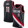 Black Josh Hart Trail Blazers #11 Twill Basketball Jersey FREE SHIPPING