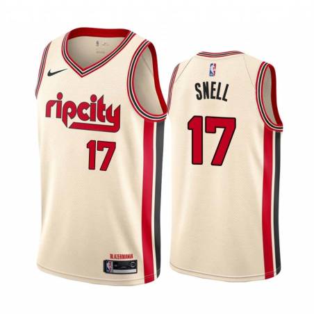 2019-20City Tony Snell Trail Blazers #17 Twill Basketball Jersey FREE SHIPPING