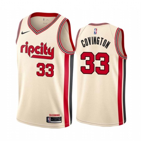 2019-20City Robert Covington Trail Blazers #33 Twill Basketball Jersey FREE SHIPPING