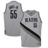 Gray_Earned Derrick Jones Jr. Trail Blazers #55 Twill Basketball Jersey FREE SHIPPING