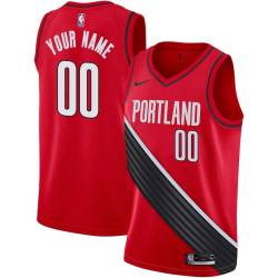 Red Customized Portland Trail Blazers Twill Basketball Jersey FREE SHIPPING