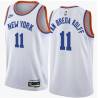 White Classic Butch Van Breda Kolff Twill Basketball Jersey -Knicks #11 Van Breda Kolff Twill Jerseys, FREE SHIPPING