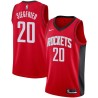 Red Larry Siegfried Twill Basketball Jersey -Rockets #20 Siegfried Twill Jerseys, FREE SHIPPING