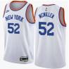 White Classic Tom McMillen Twill Basketball Jersey -Knicks #52 McMillen Twill Jerseys, FREE SHIPPING