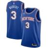 Blue2 Stephon Marbury Twill Basketball Jersey -Knicks #3 Marbury Twill Jerseys, FREE SHIPPING