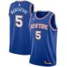 Blue2 Frank Mangiapane Twill Basketball Jersey -Knicks #5 Mangiapane Twill Jerseys, FREE SHIPPING